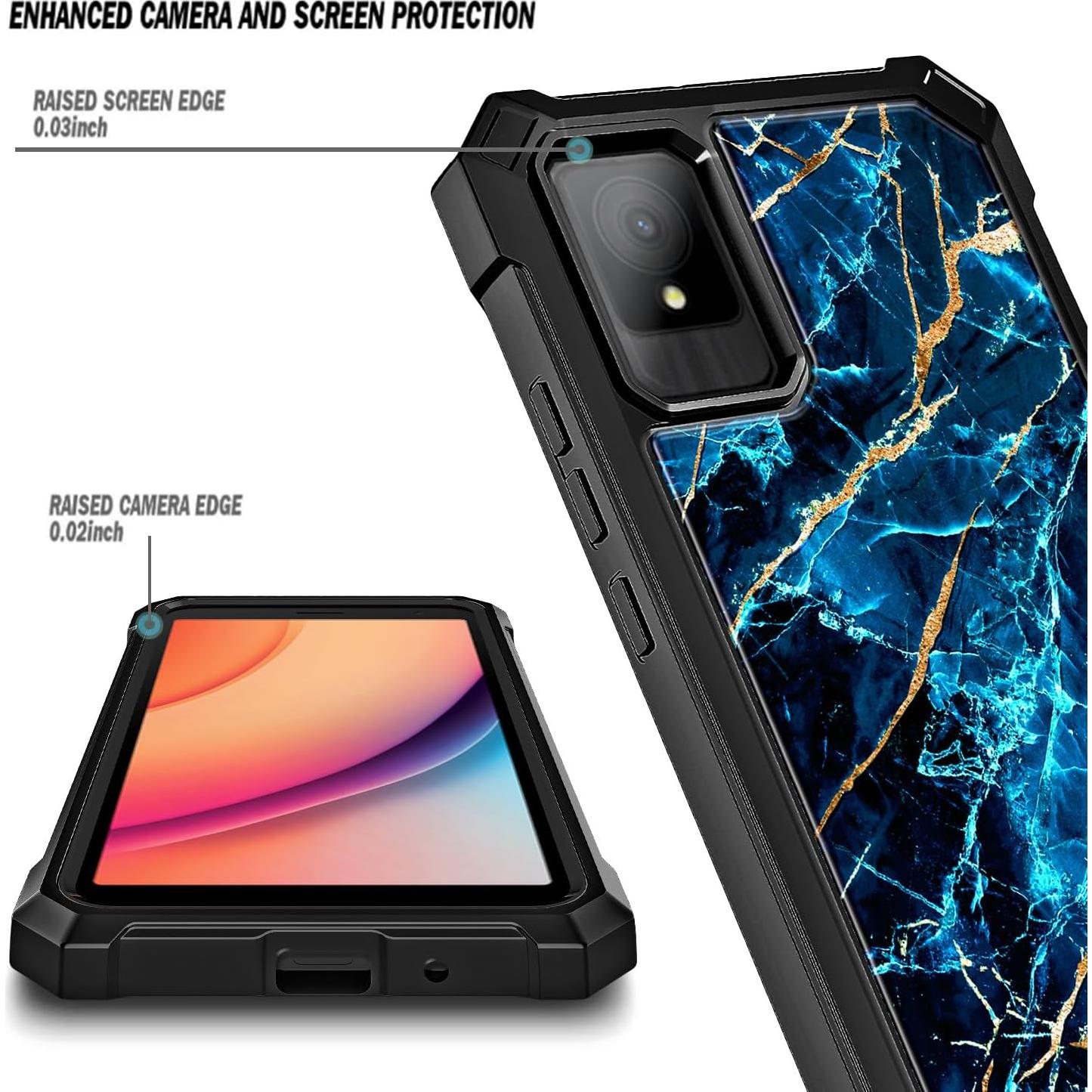 Funda robusta para TCL K11 T432W con protector de pantalla