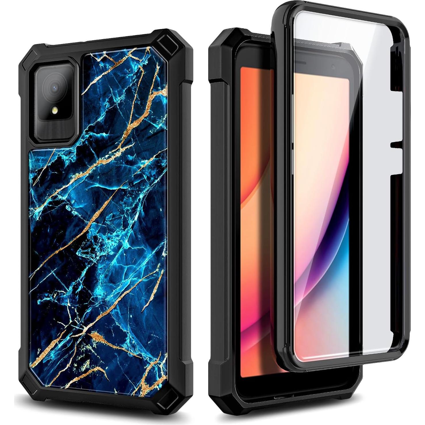 Funda robusta para TCL K11 T432W con protector de pantalla