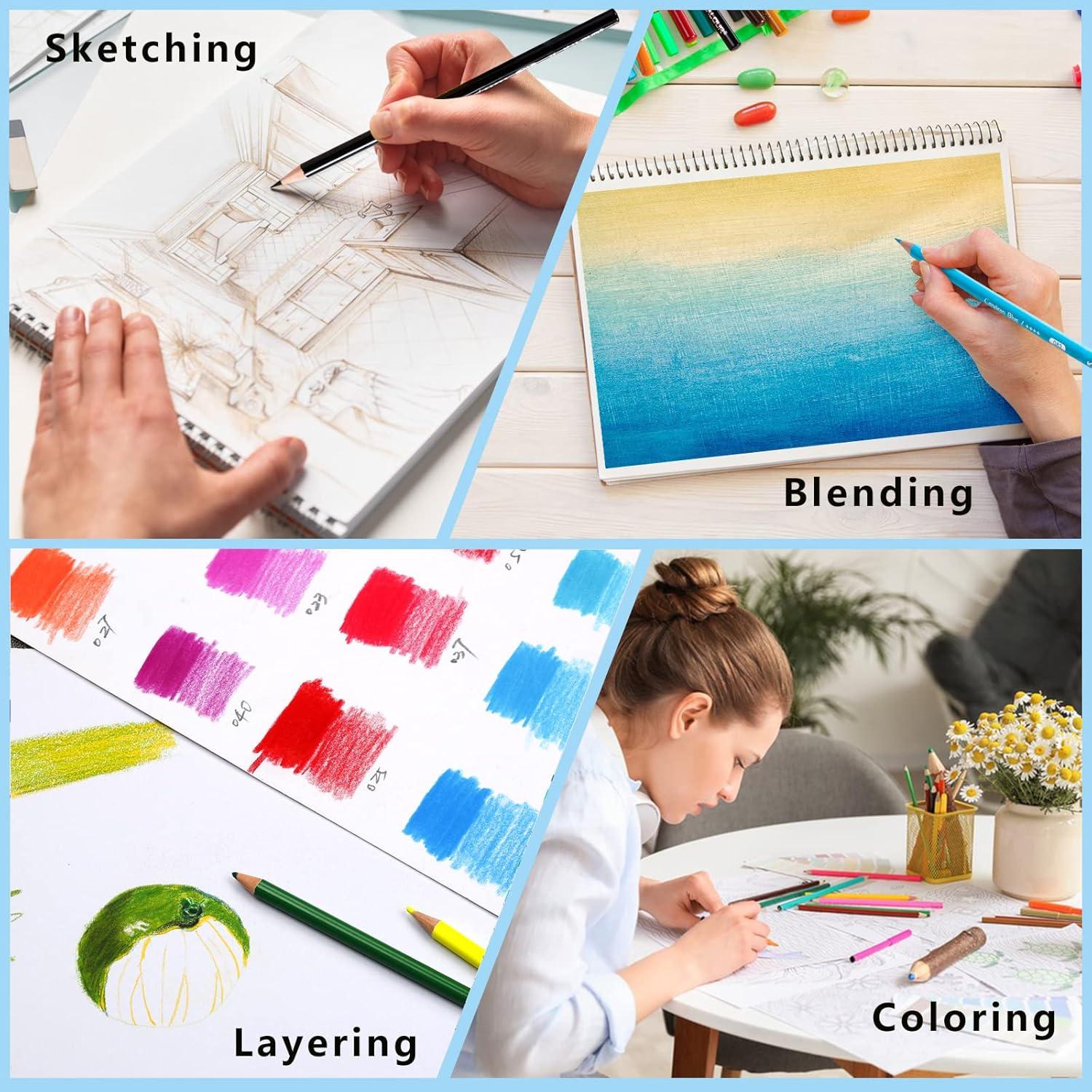 Lápices de Colores KALOUR Premium 240 Unidades Asortidos