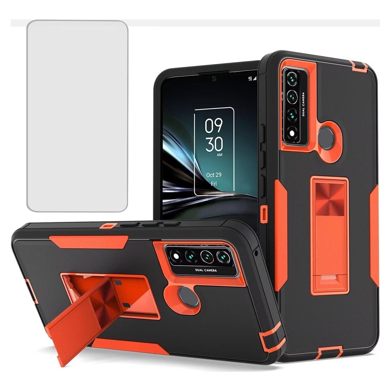 Funda Dura TCL 20 XE con Protector de Pantalla y Soporte