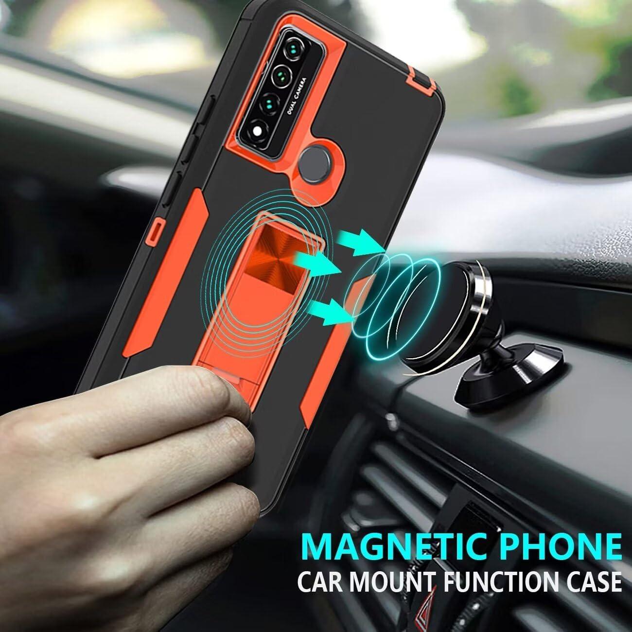 Funda Dura TCL 20 XE con Protector de Pantalla y Soporte