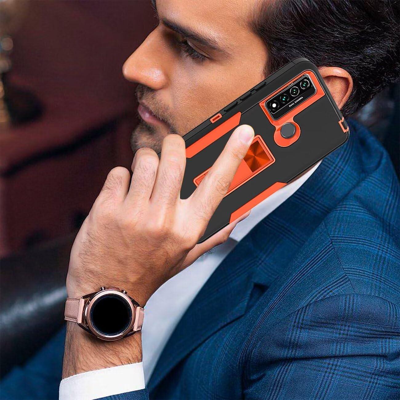 Funda Dura TCL 20 XE con Protector de Pantalla y Soporte