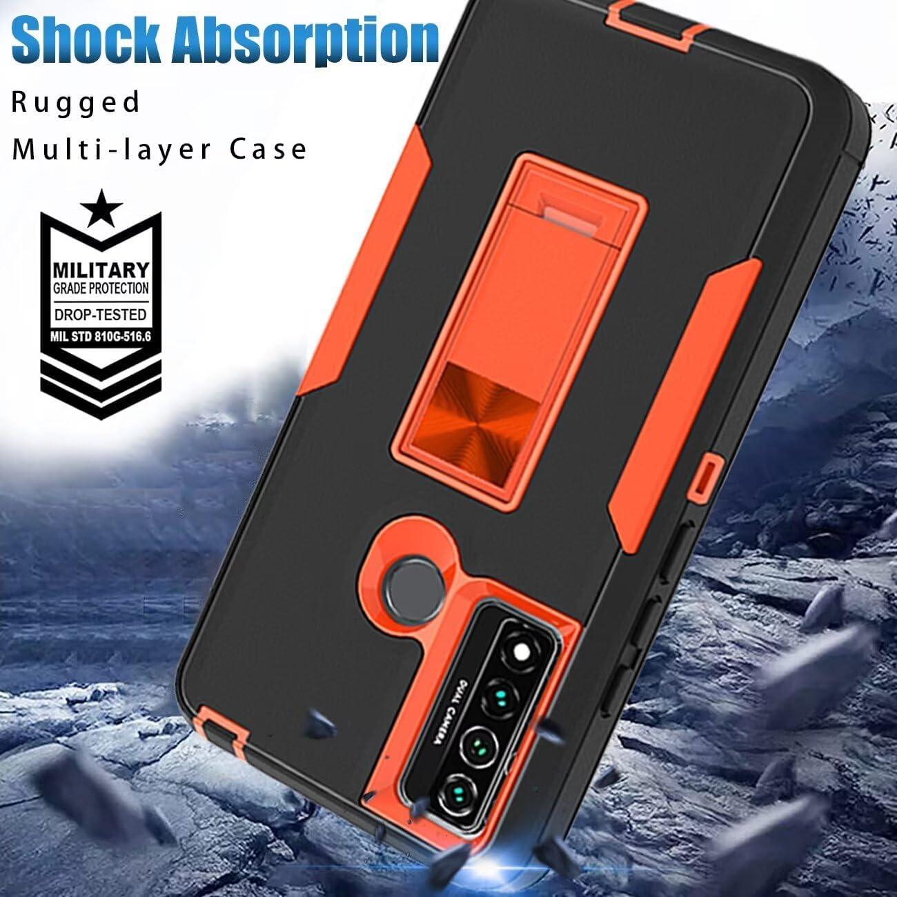 Funda Dura TCL 20 XE con Protector de Pantalla y Soporte