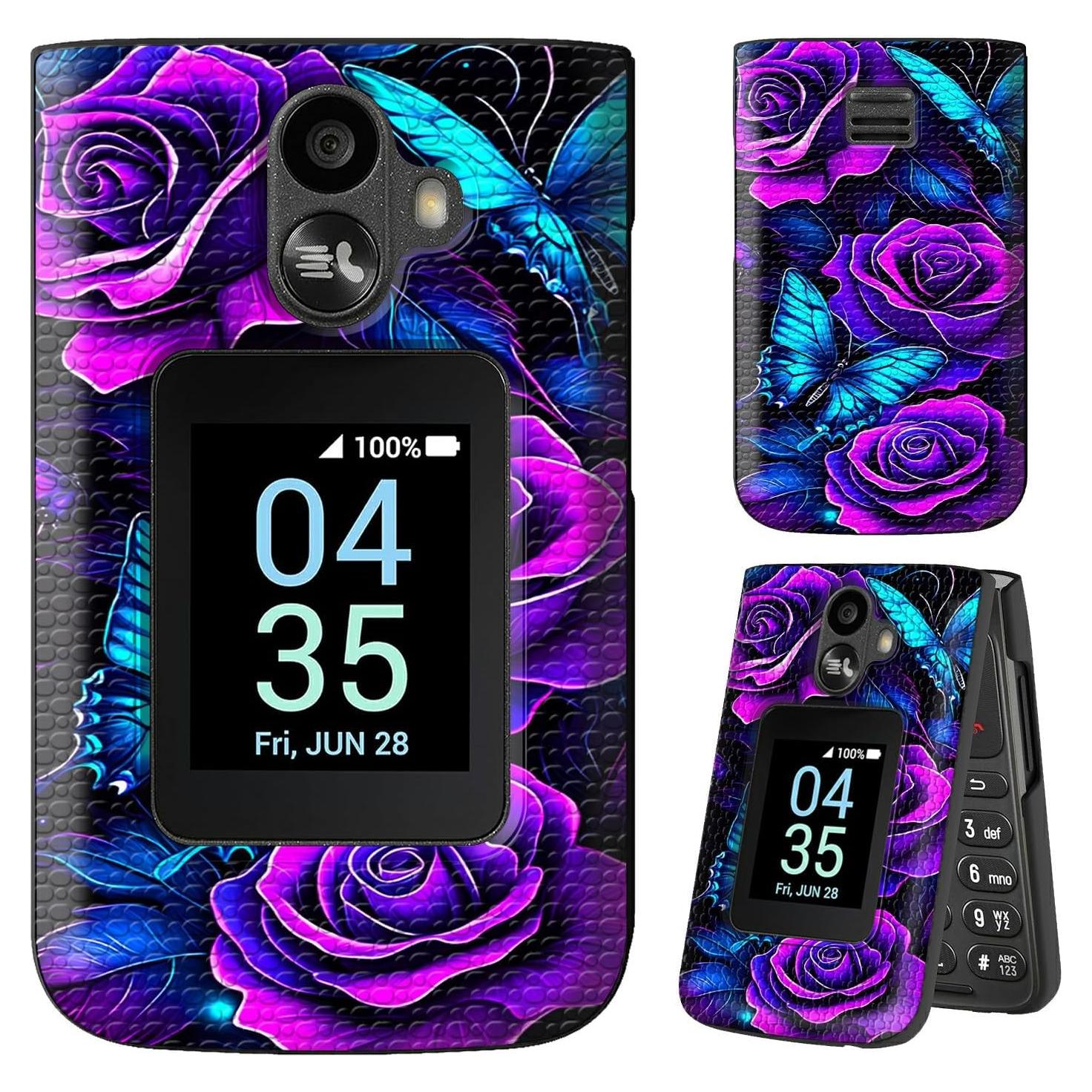 Funda Dikoer para TCL Flip 3 T435 2024 con Protector de Pantalla