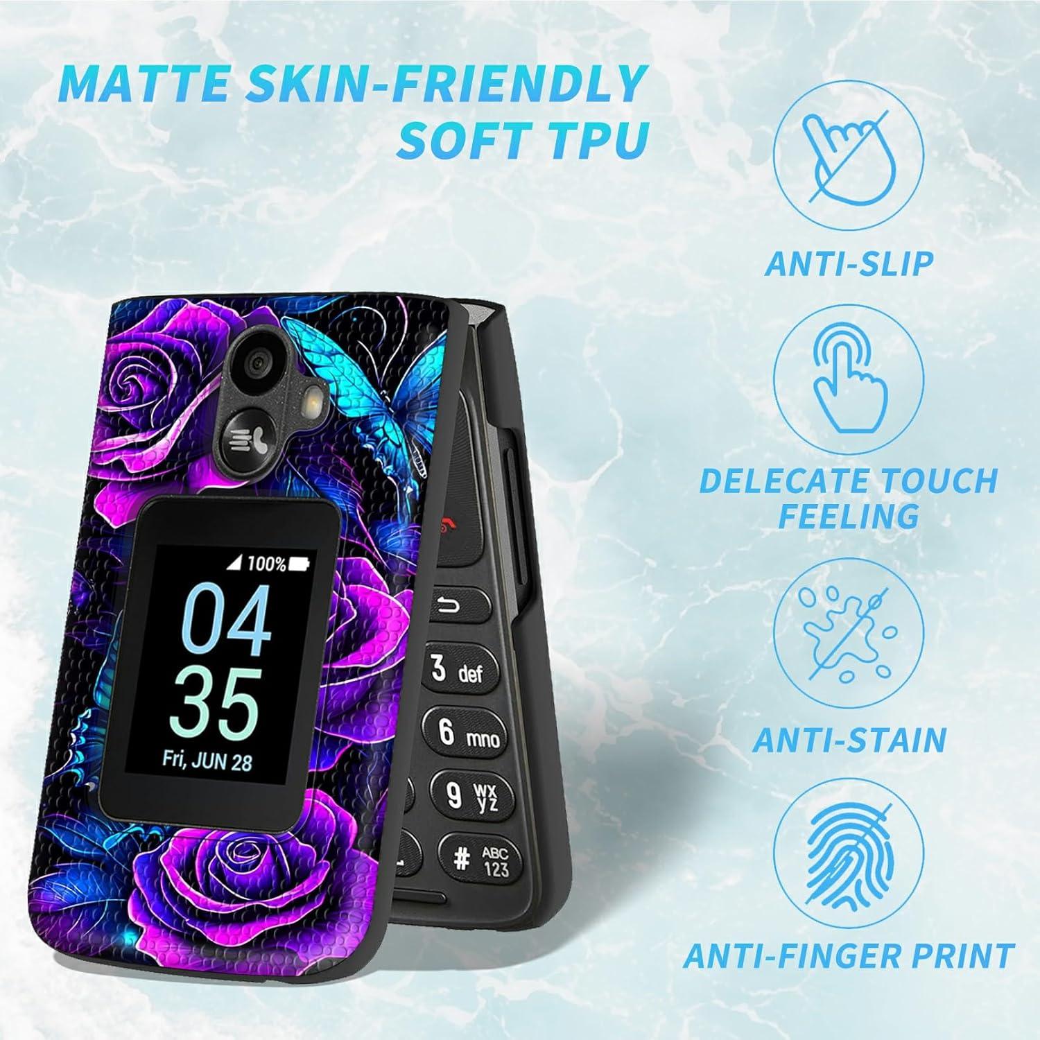 Funda Dikoer para TCL Flip 3 T435 2024 con Protector de Pantalla