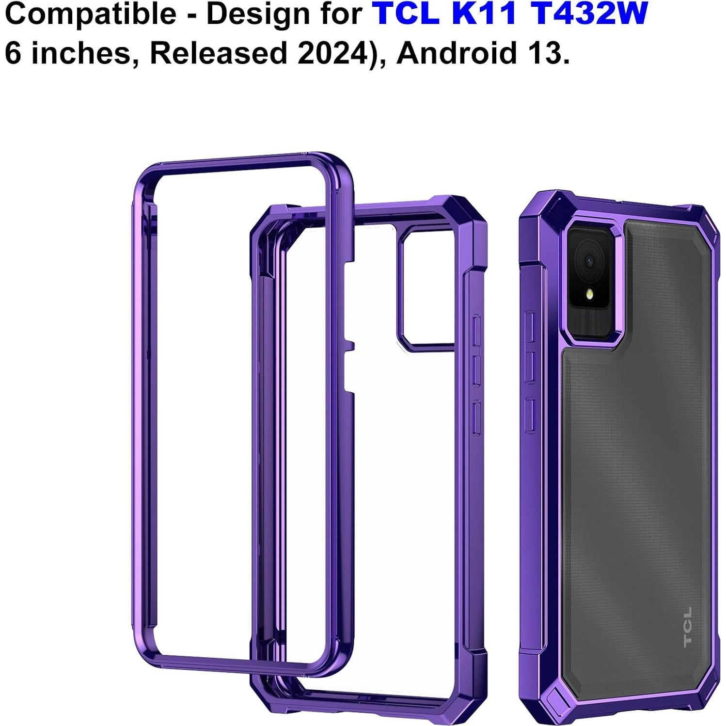 Funda Ailiber para TCL K11 T432W con Protector de Pantalla