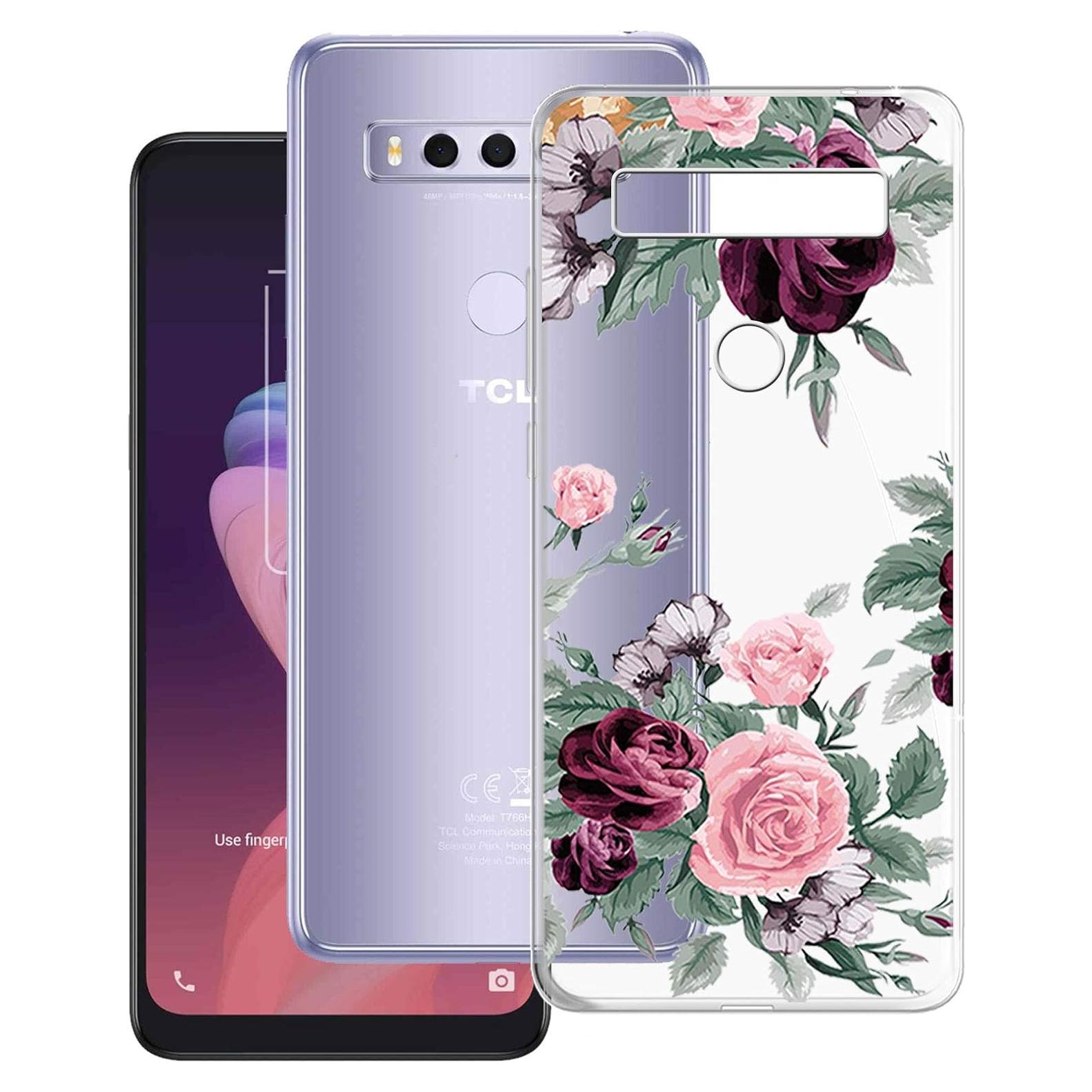 Funda Bumper KJYF para TCL 10 SE - Rojo, Anti-Golpes