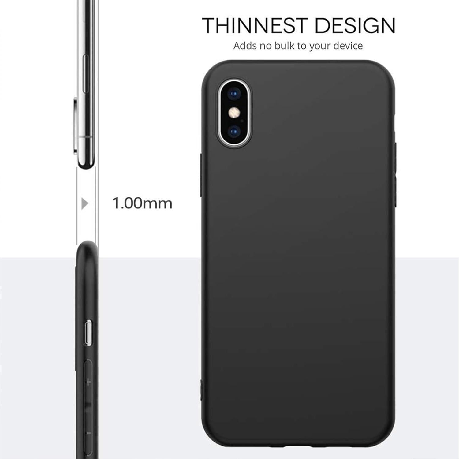Funda KJYFOANI para TCL 50 XE NXTPAPER 5G, negra, TPU, 360°
