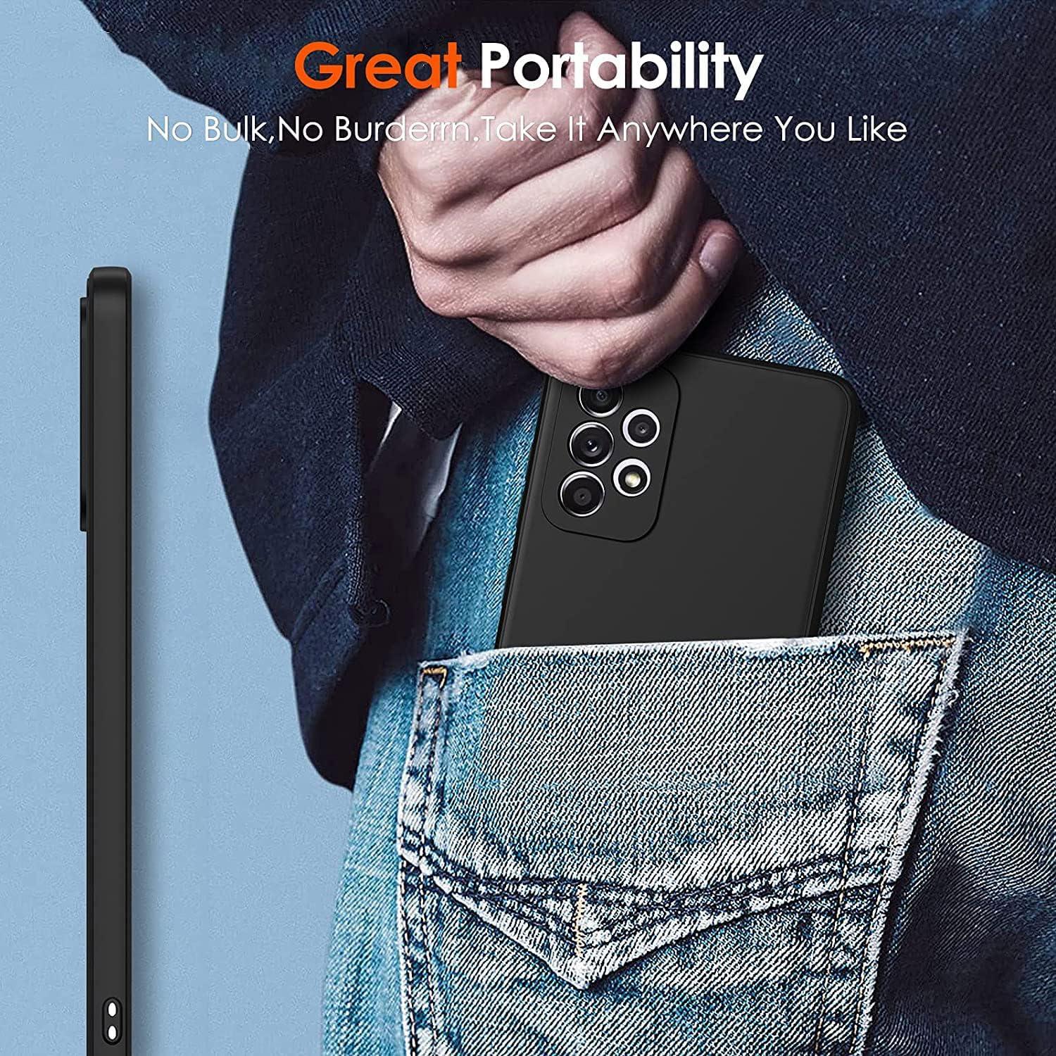 Funda KJYFOANI para TCL 50 XE NXTPAPER 5G, negra, TPU, 360°