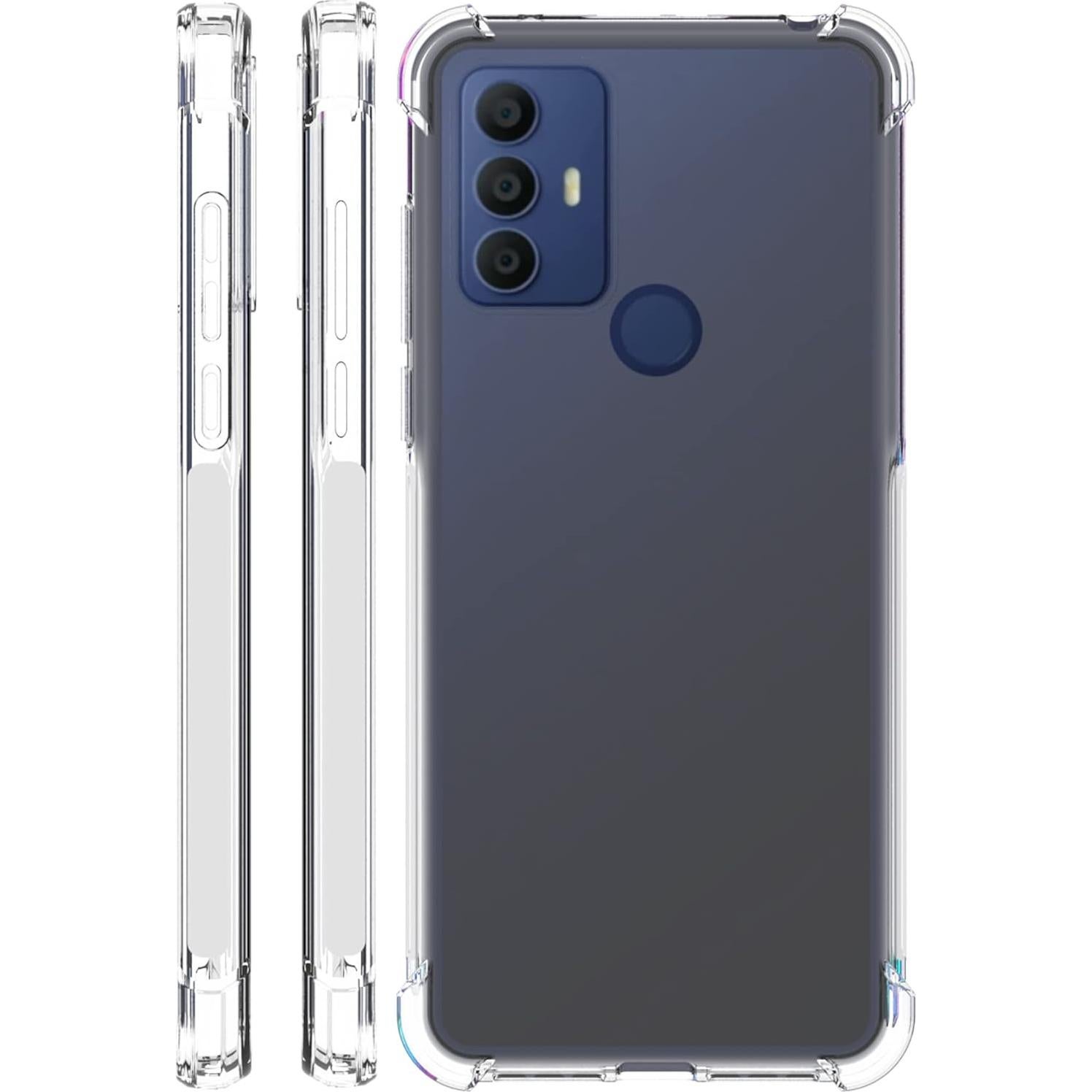 Funda TPU Transparente para TCL 30SE con 2 Protectores