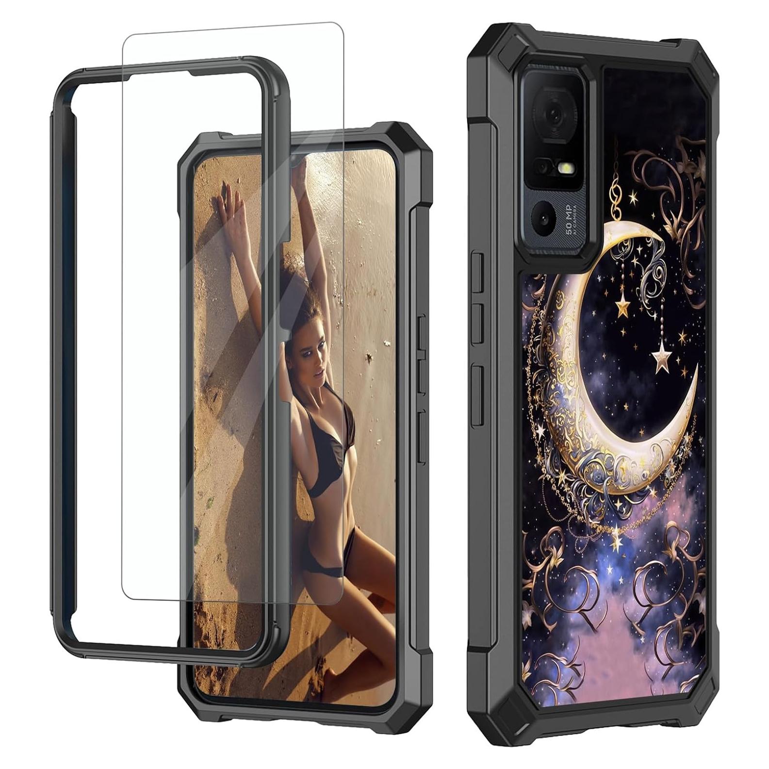 Funda para TCL 40 XE 5G JANENFNA con Protector de Pantalla