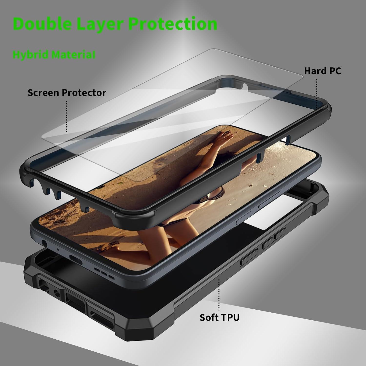 Funda para TCL 40 XE 5G JANENFNA con Protector de Pantalla