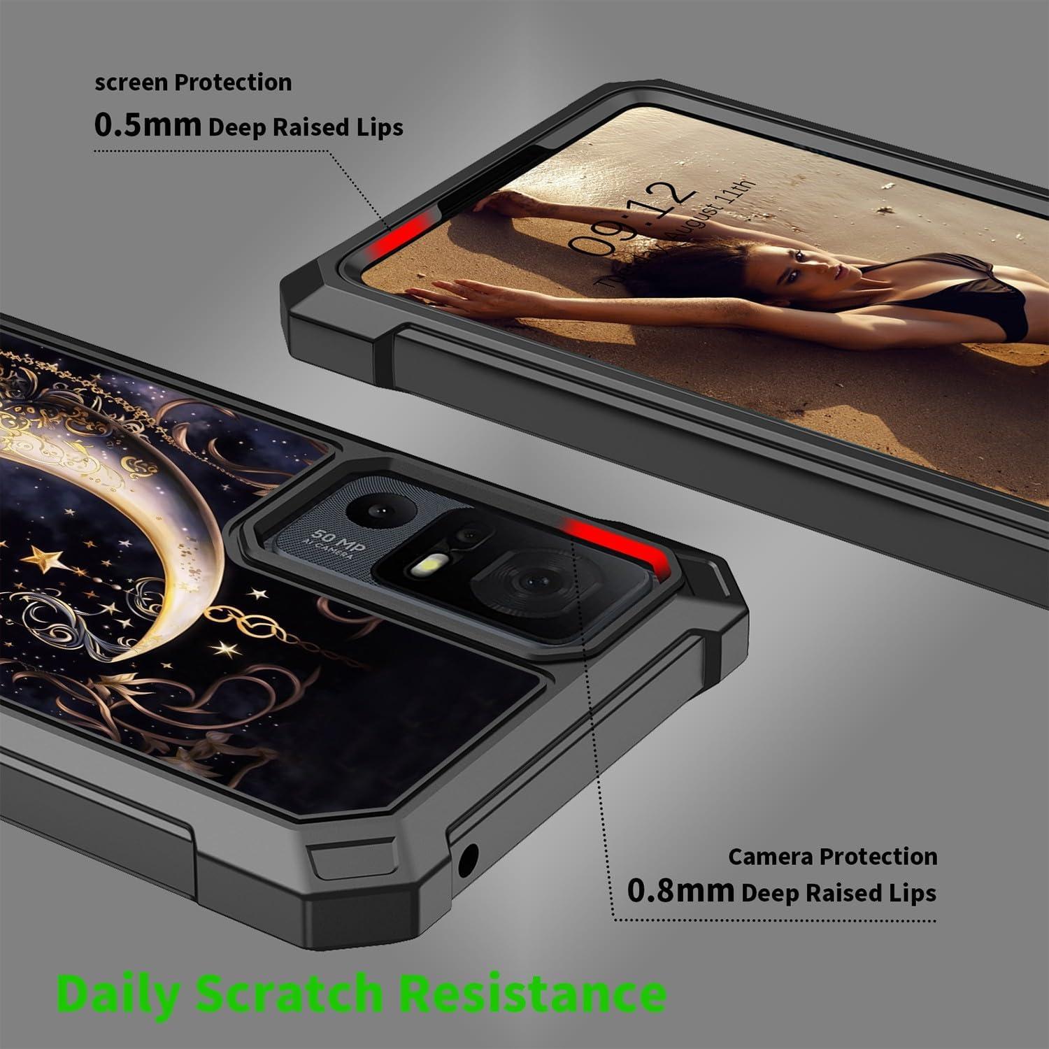 Funda para TCL 40 XE 5G JANENFNA con Protector de Pantalla