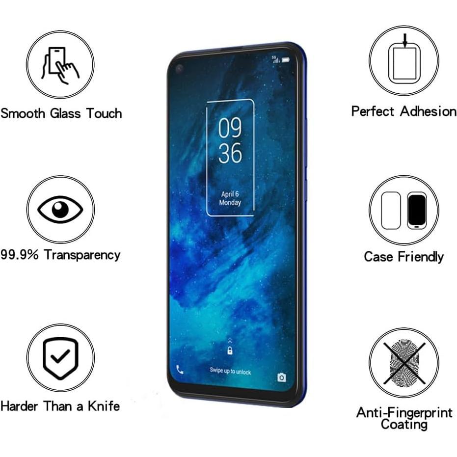 Protector de Pantalla Vidrio Templado HYGAMOCC para TCL 10L/10 5G