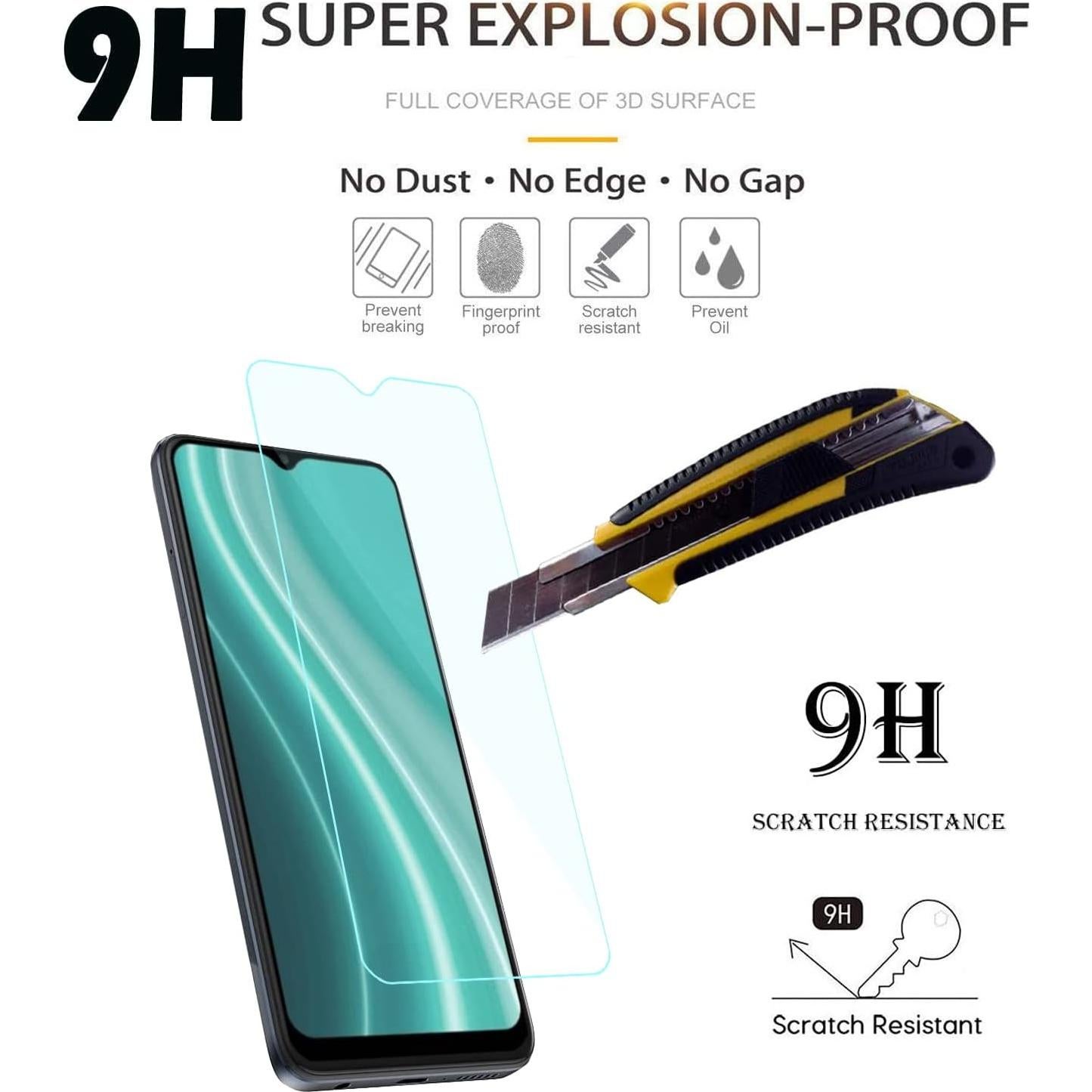 Protector de Pantalla Vidrio Templado Tuxiwei para TCL K32 5G - 2 Unidades