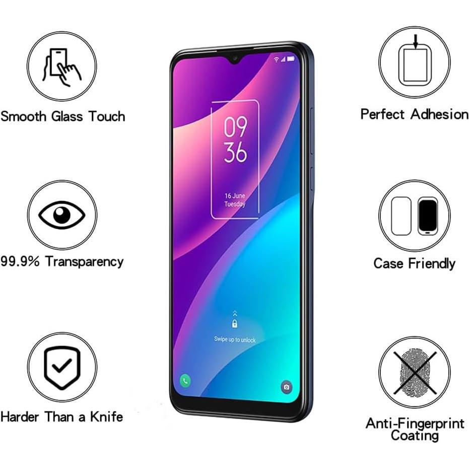 Protector de Pantalla Vidrio Templado HYGAMOCC para TCL 30SE