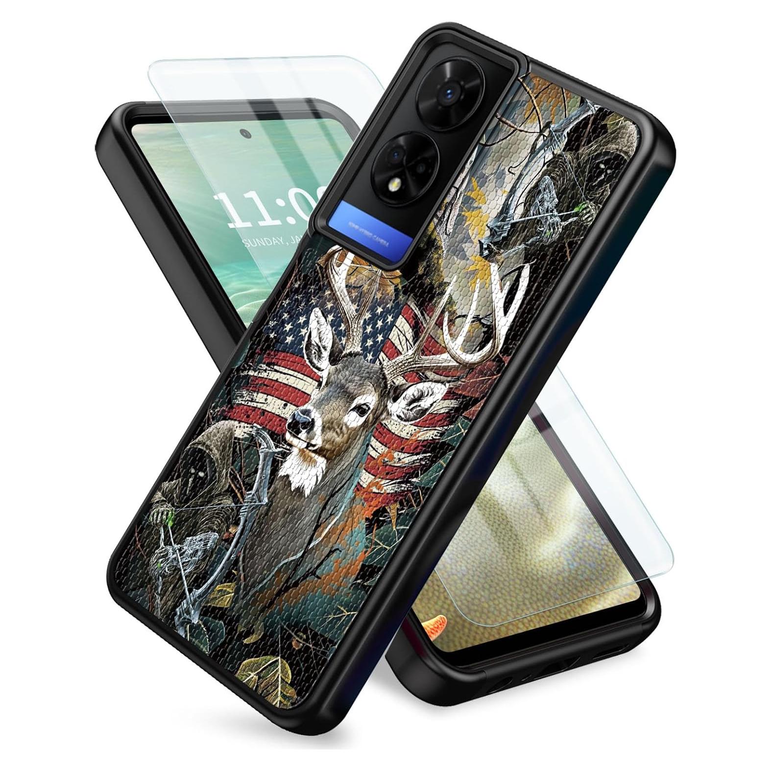 Funda Protectora RYUITHDJP para TCL 50 XE con Protector de Pantalla