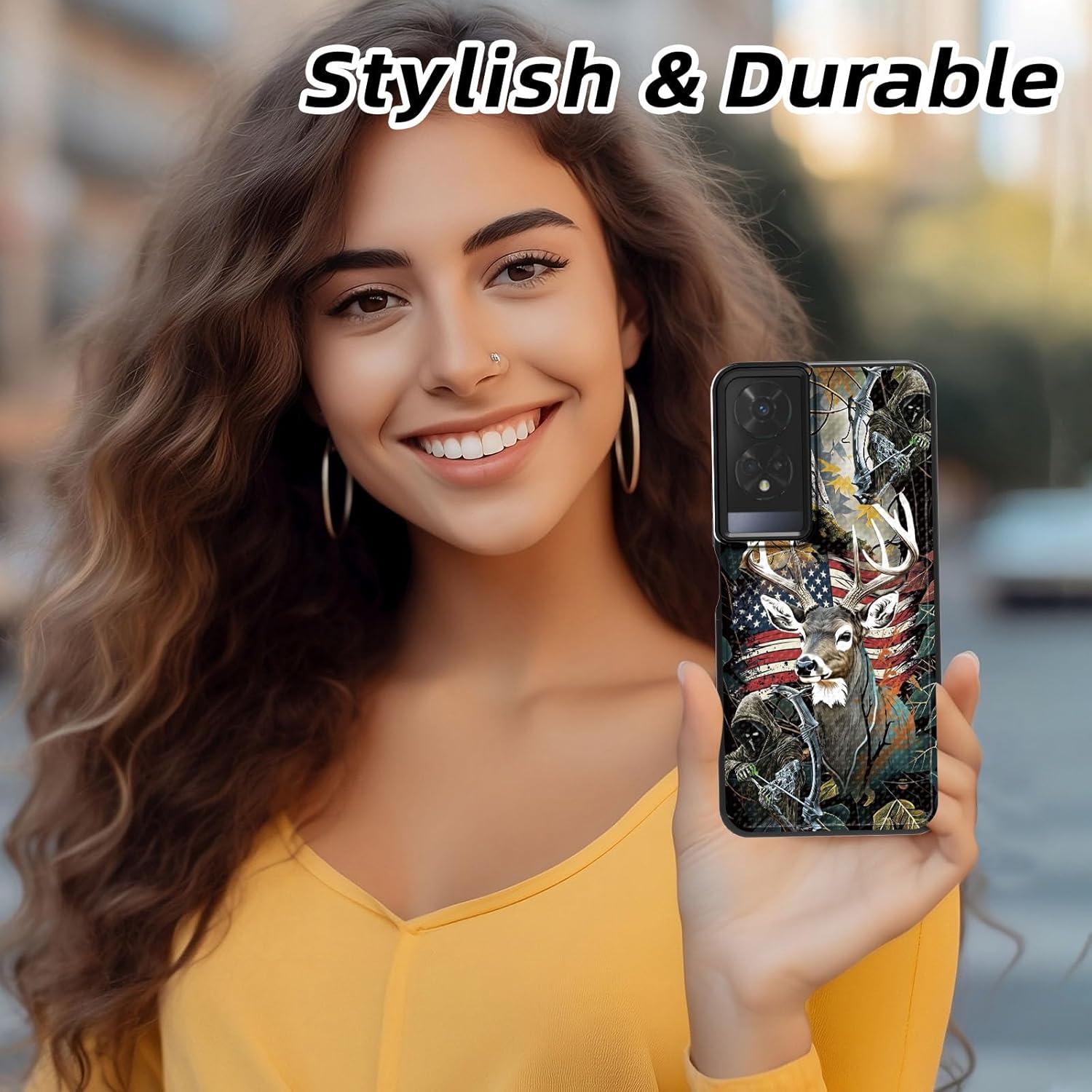 Funda Protectora RYUITHDJP para TCL 50 XE con Protector de Pantalla