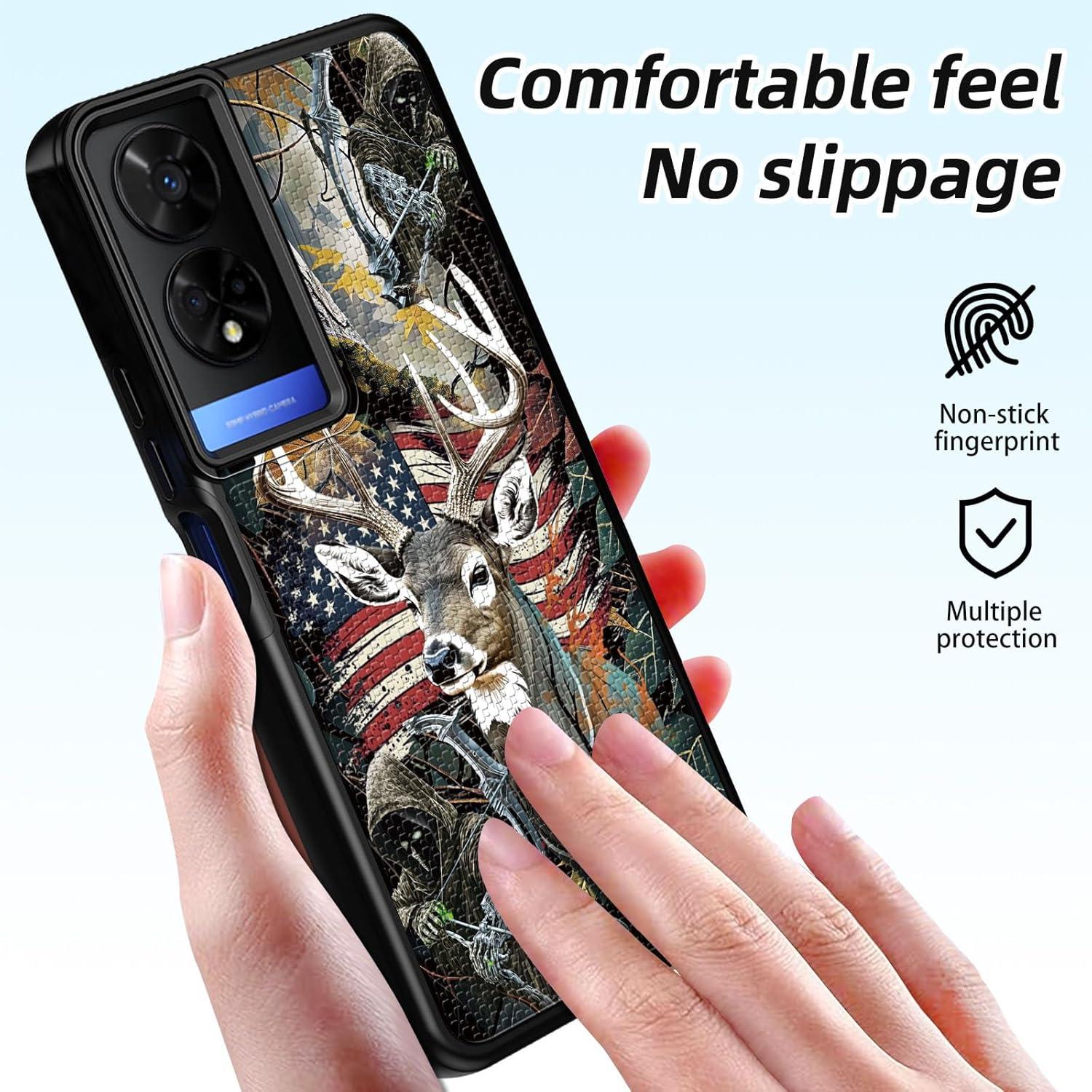 Funda Protectora RYUITHDJP para TCL 50 XE con Protector de Pantalla