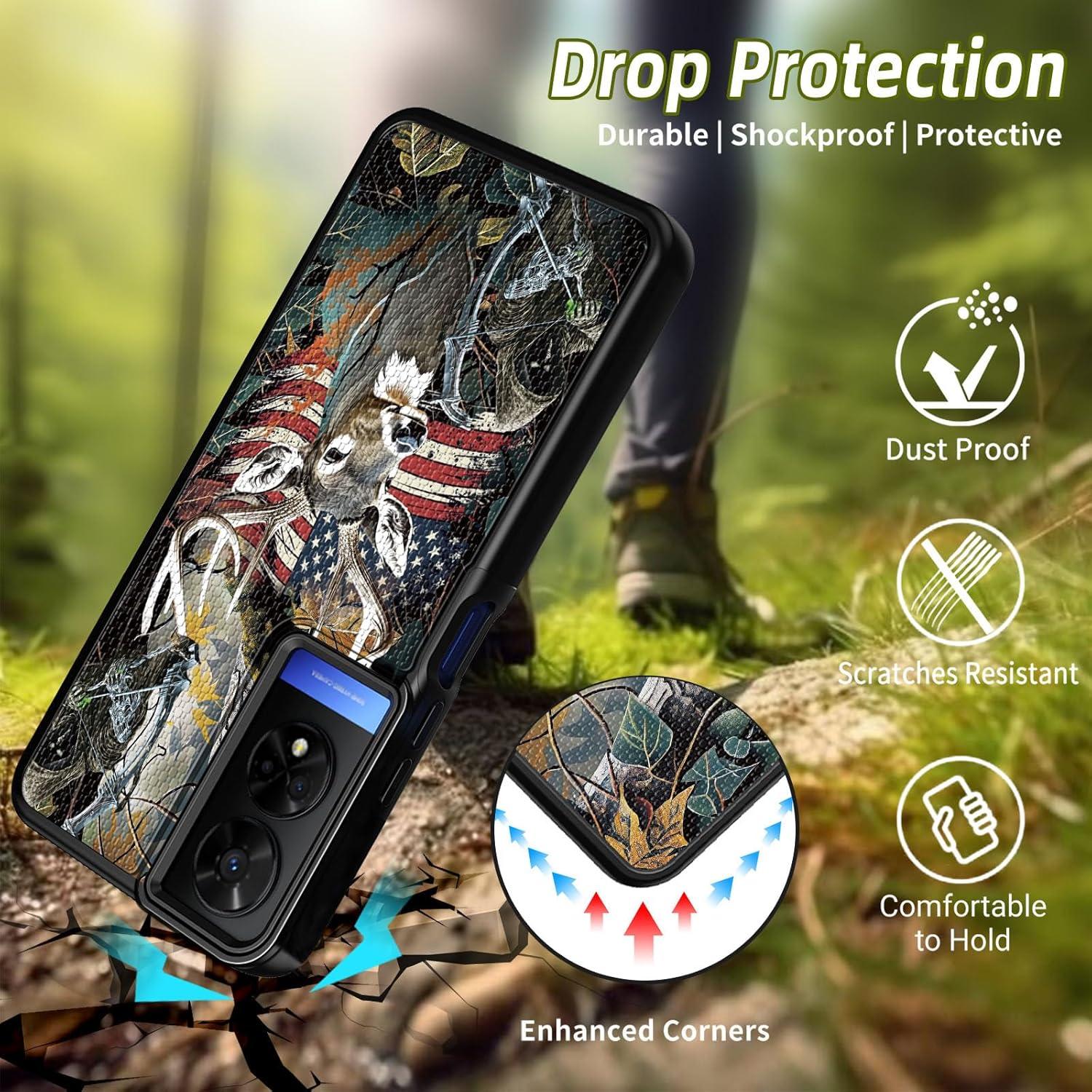 Funda Protectora RYUITHDJP para TCL 50 XE con Protector de Pantalla