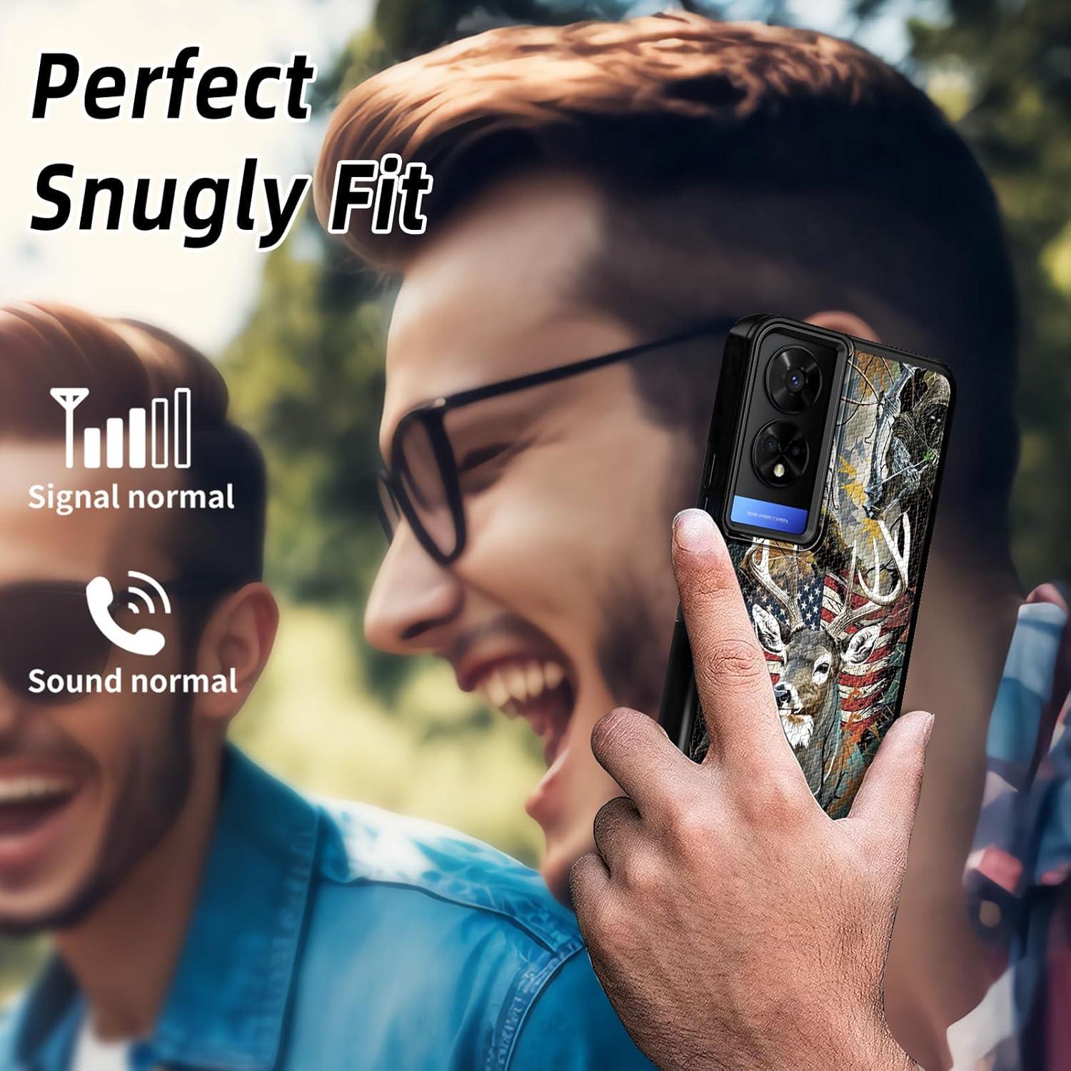 Funda Protectora RYUITHDJP para TCL 50 XE con Protector de Pantalla