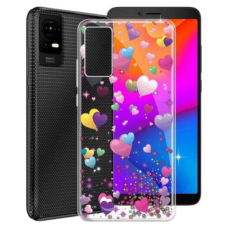 Funda de Silicona KJYFOANI para TCL ION V 2023 - Globo Rosa
