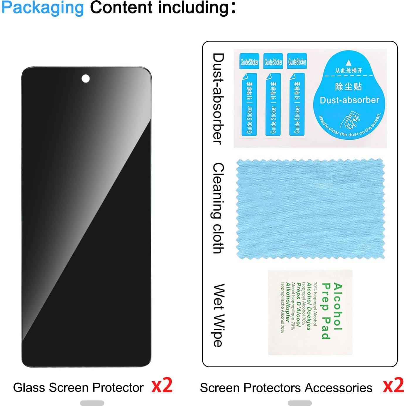 Paquete de 2 Protectores de Pantalla Privados Lokyoo para TCL 50 XL 2024