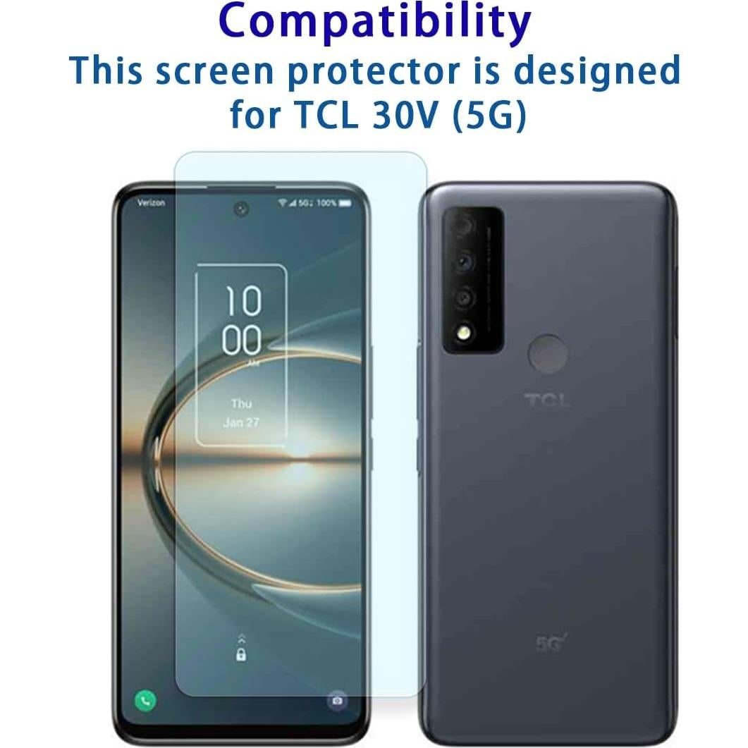 Protector de Pantalla Vidrio Templado ENGFYADSY para TCL 30 V 5G