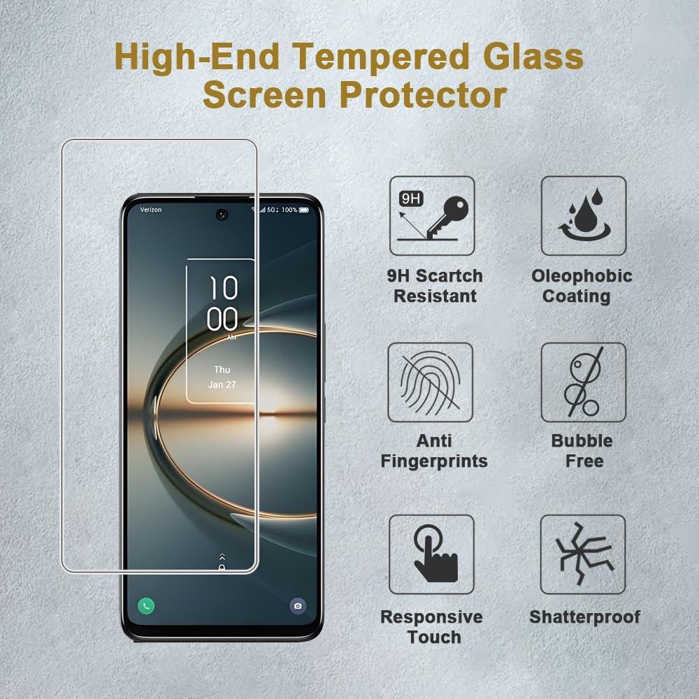 Protector de Pantalla Vidrio Templado ENGFYADSY para TCL 30 V 5G