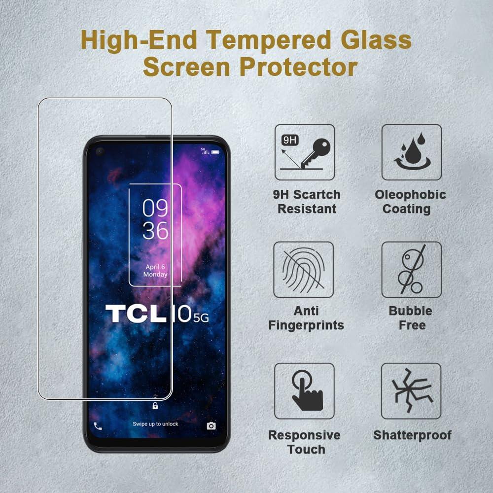 Protector de Pantalla Vidrio Templado TCL 10L(5G) 6.44" 9H
