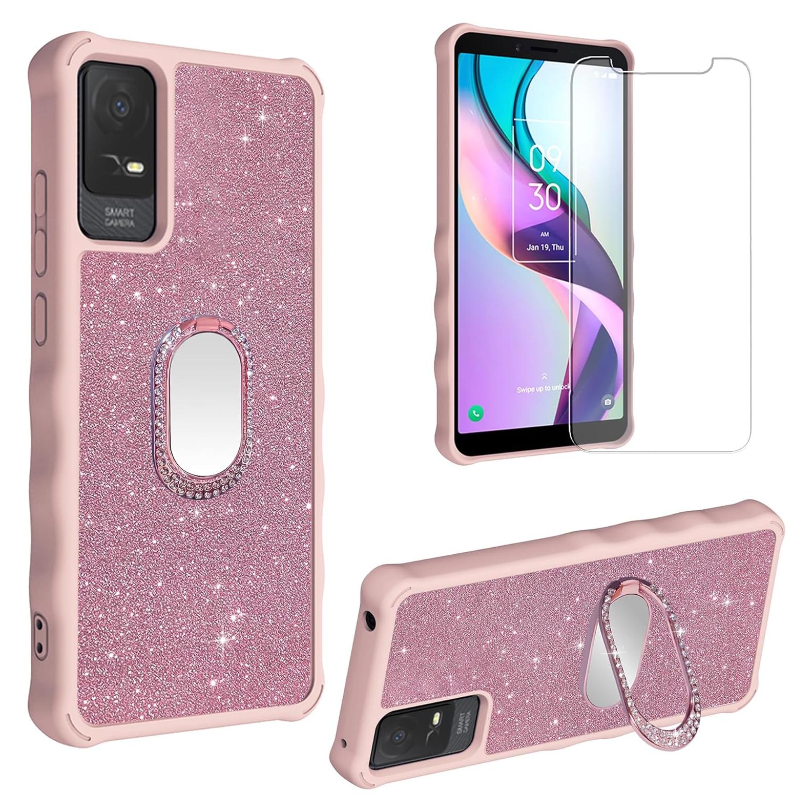 Funda para TCL ION V y ION X con protector y soporte 360°