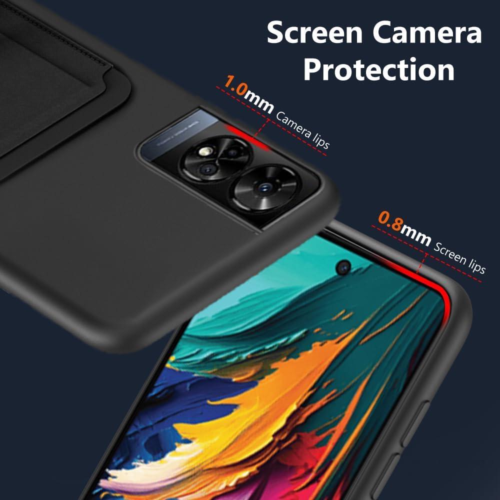 Funda Cartera Antichoque Pusiikeer para TCL 50 XE 5G - Negro