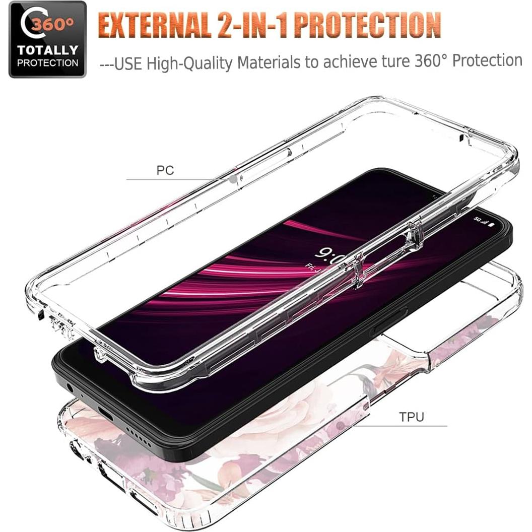 Funda Bumper T-Mobile Revvl V+ 5G con Protector de Pantalla