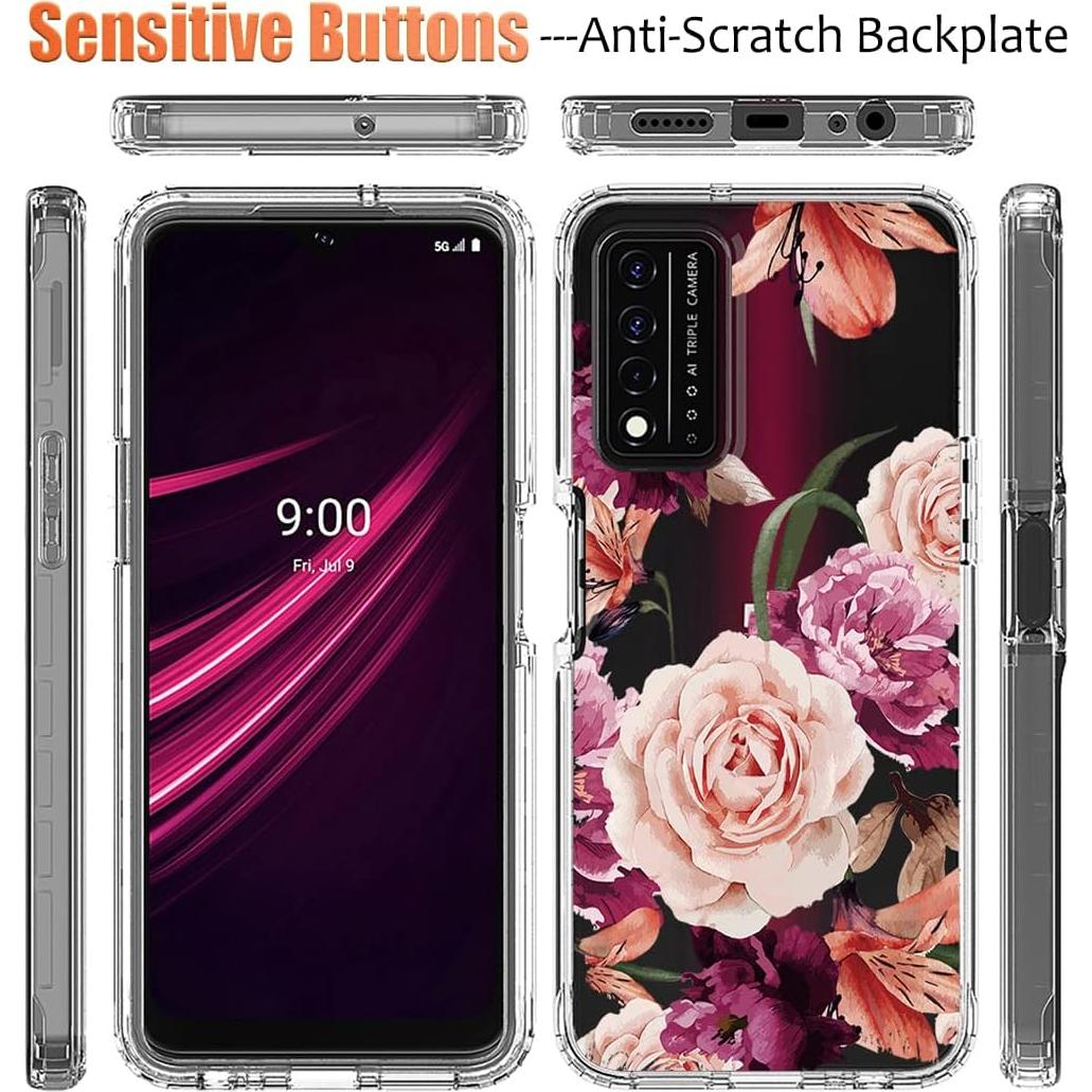 Funda Bumper T-Mobile Revvl V+ 5G con Protector de Pantalla