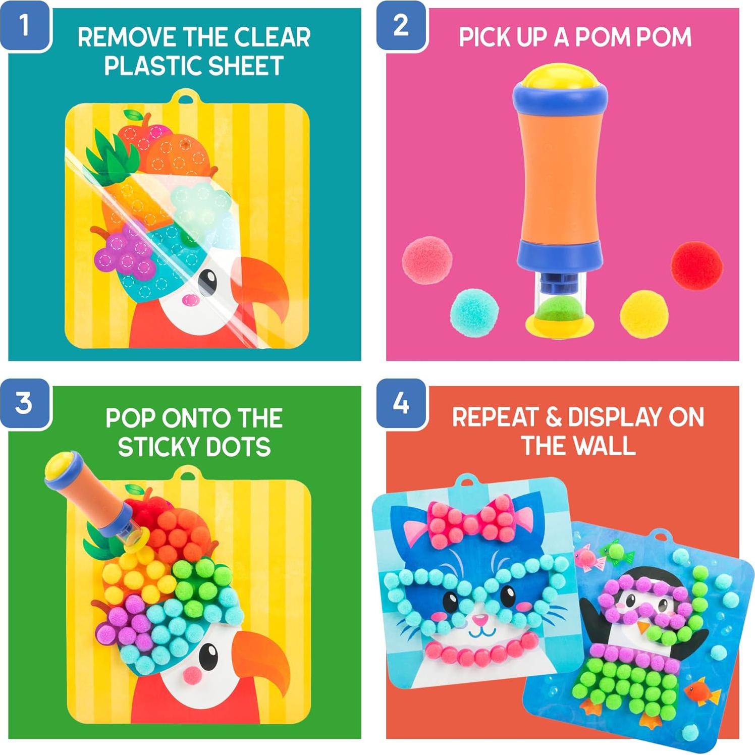Kit de Pom Pom Educational Insights - Manualidades para Niños