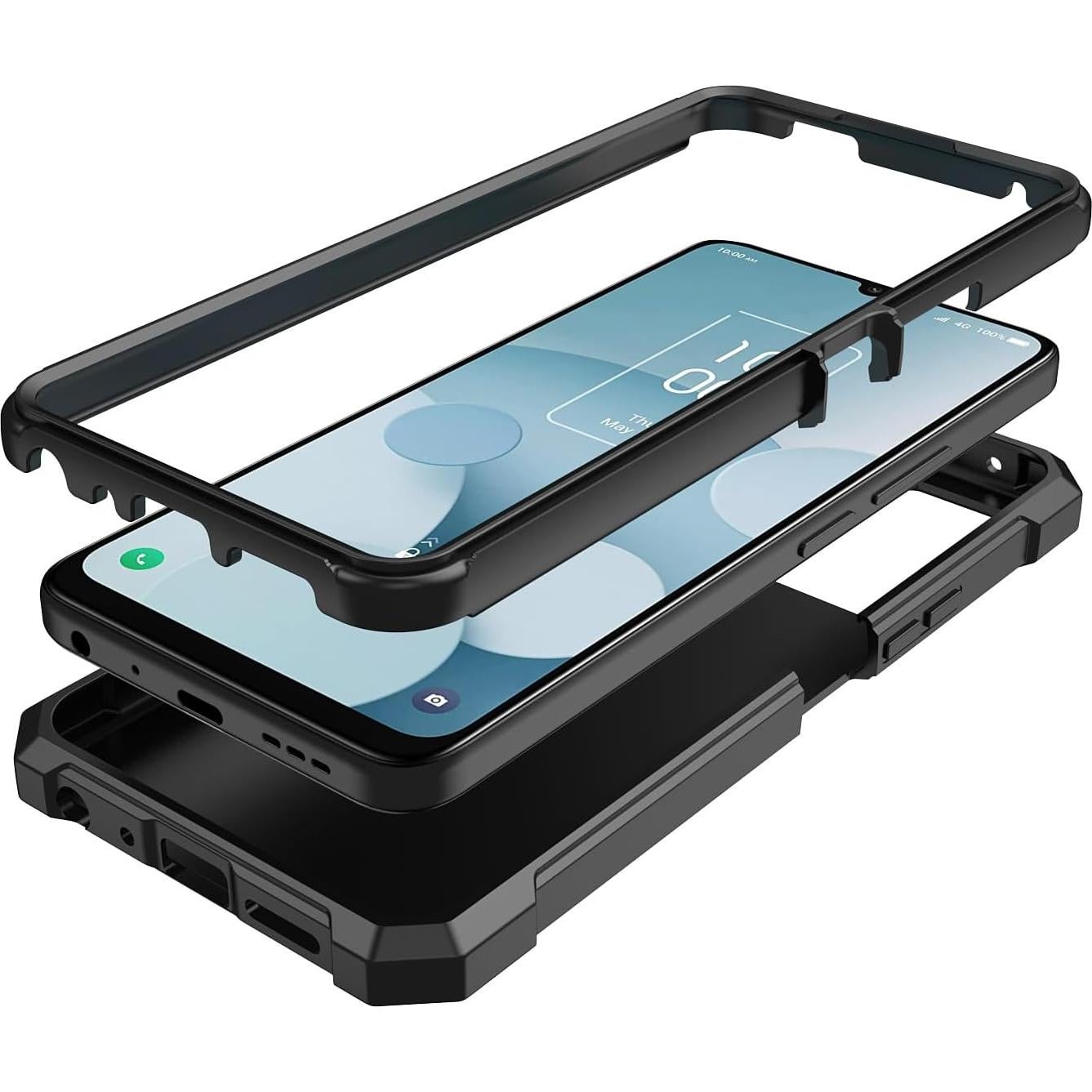 Funda Protectora TCL 40 XL + Protector de Pantalla Vidrio