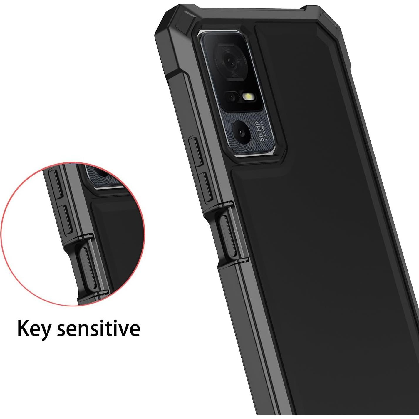 Funda Protectora TCL 40 XL + Protector de Pantalla Vidrio