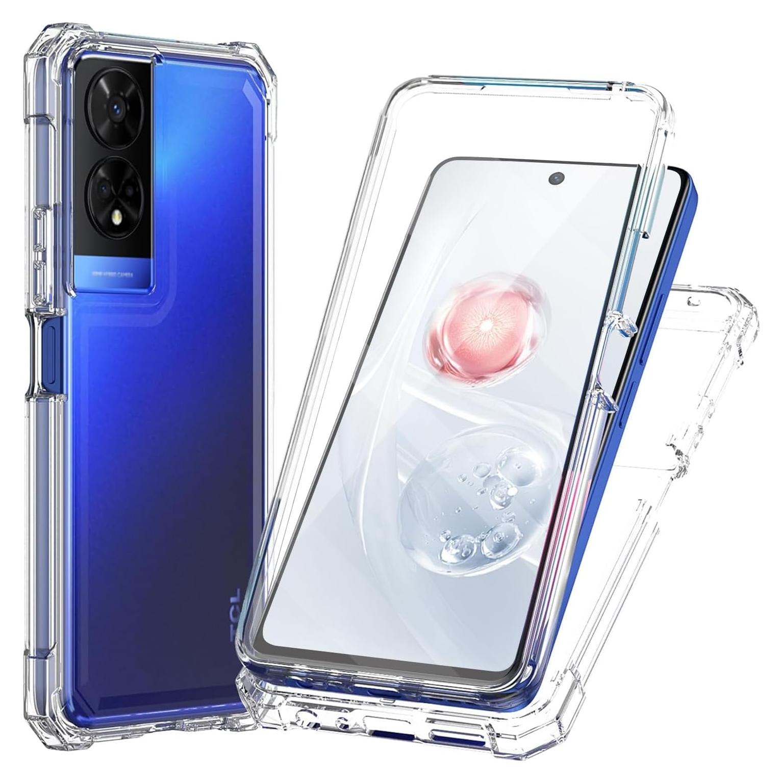 Funda Híbrida Resistente TCL 50 XE 5G con Protector Pantalla