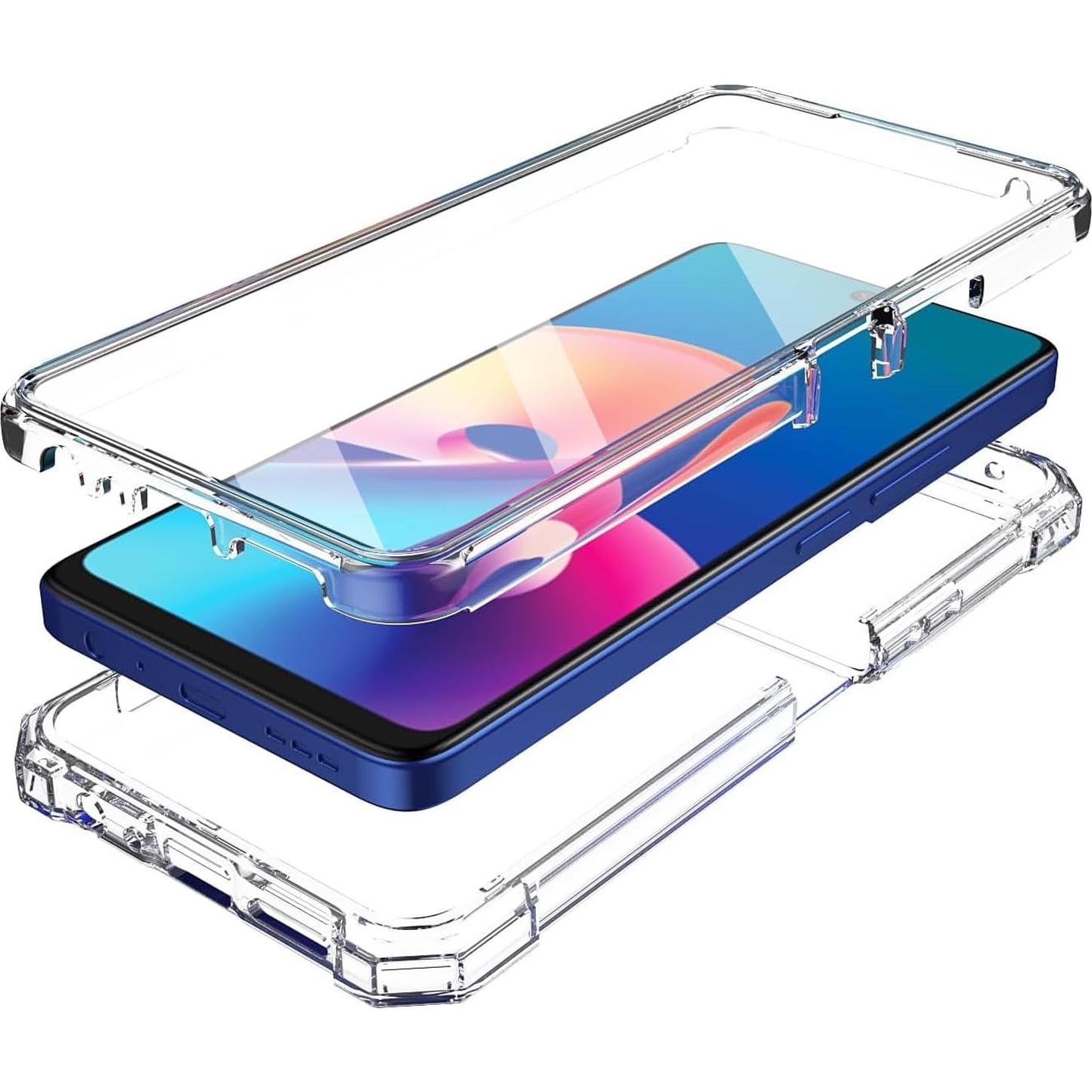 Funda Híbrida Resistente TCL 50 XE 5G con Protector Pantalla