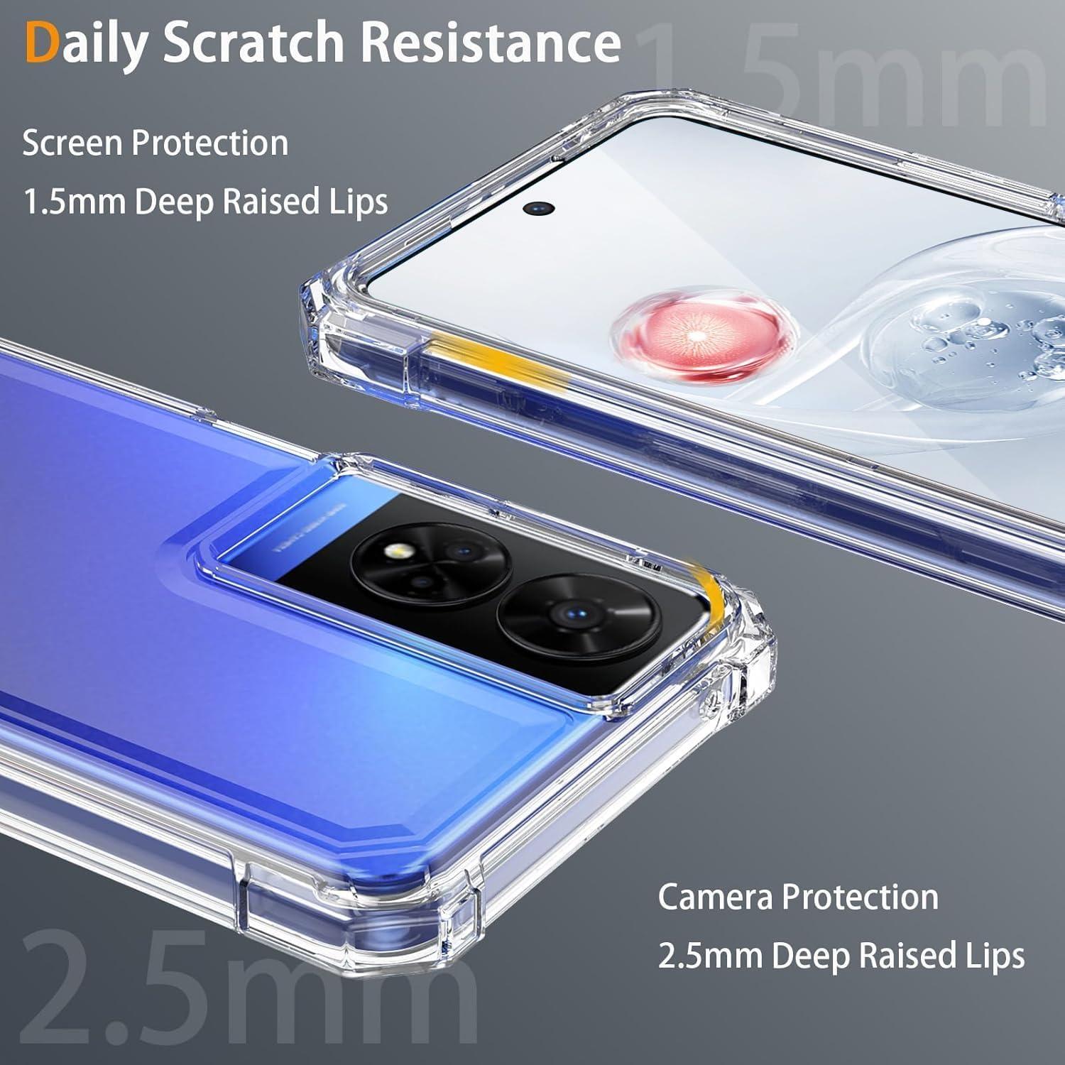 Funda Híbrida Resistente TCL 50 XE 5G con Protector Pantalla