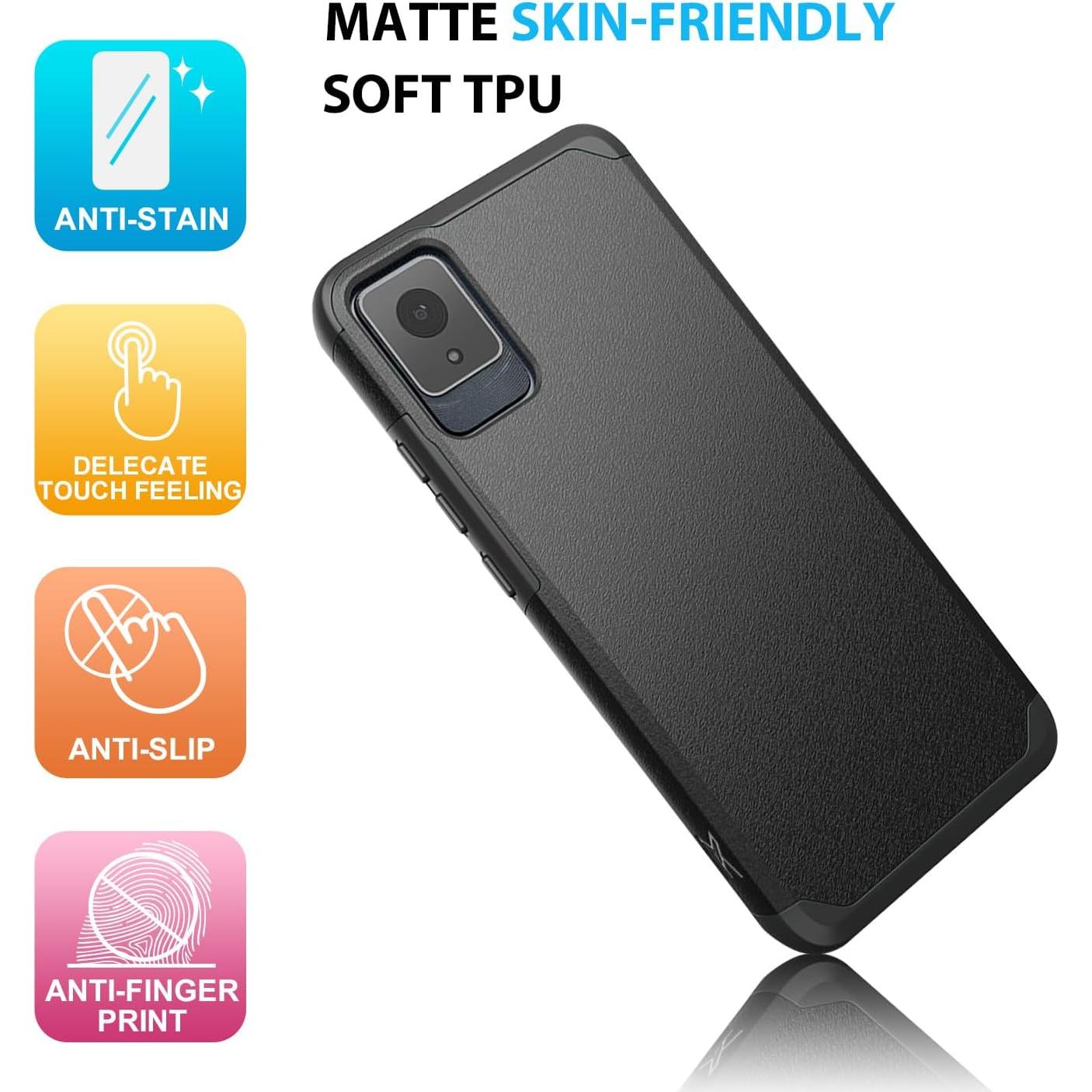 Funda Dura Híbrida TJS para TCL K11 T432W con Protector