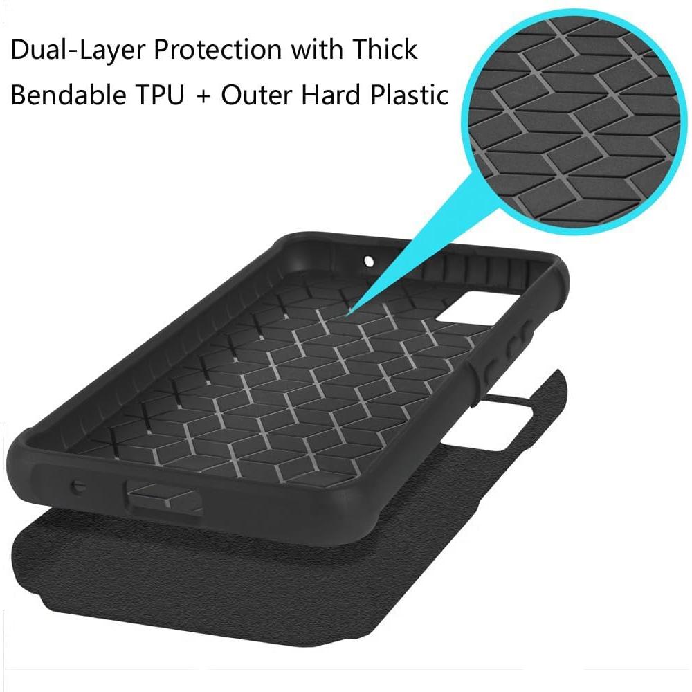 Funda Dura Híbrida TJS para TCL K11 T432W con Protector