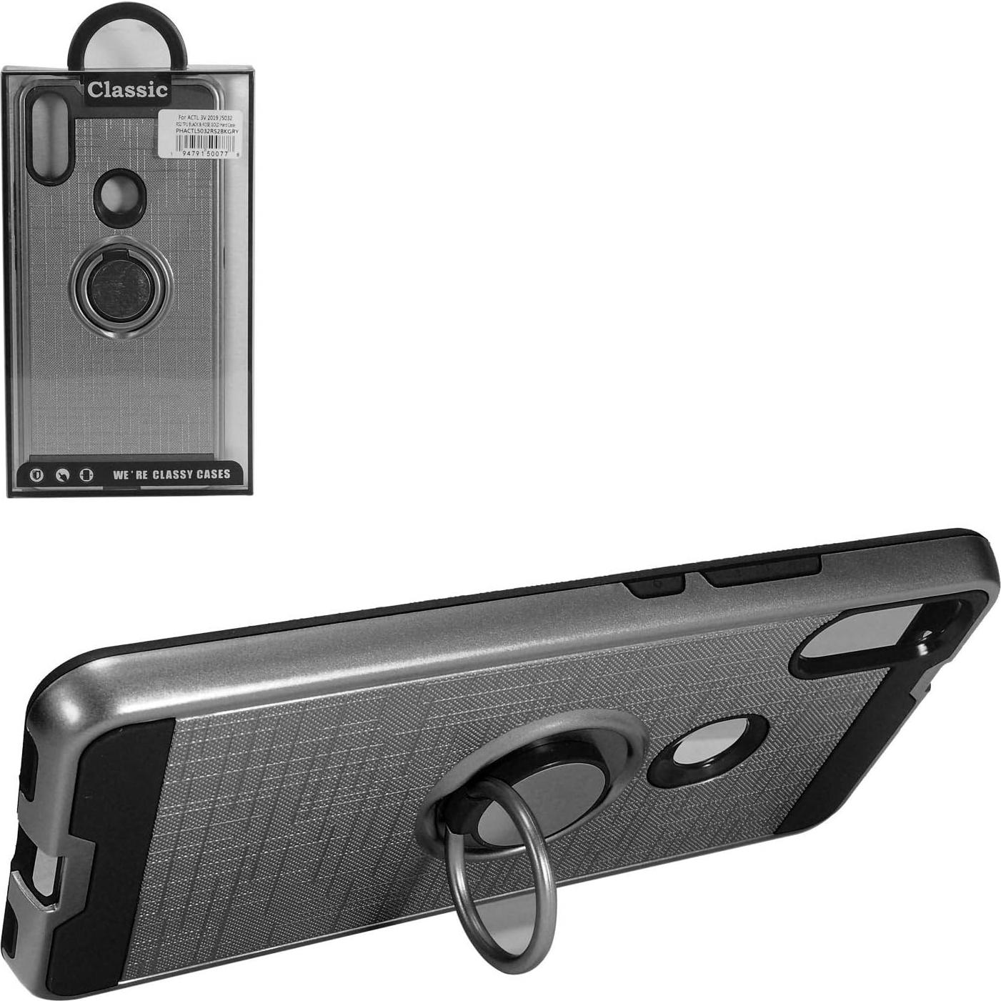 Funda Híbrida con Soporte de Anillo CELZEN para Alcatel 3V 2019