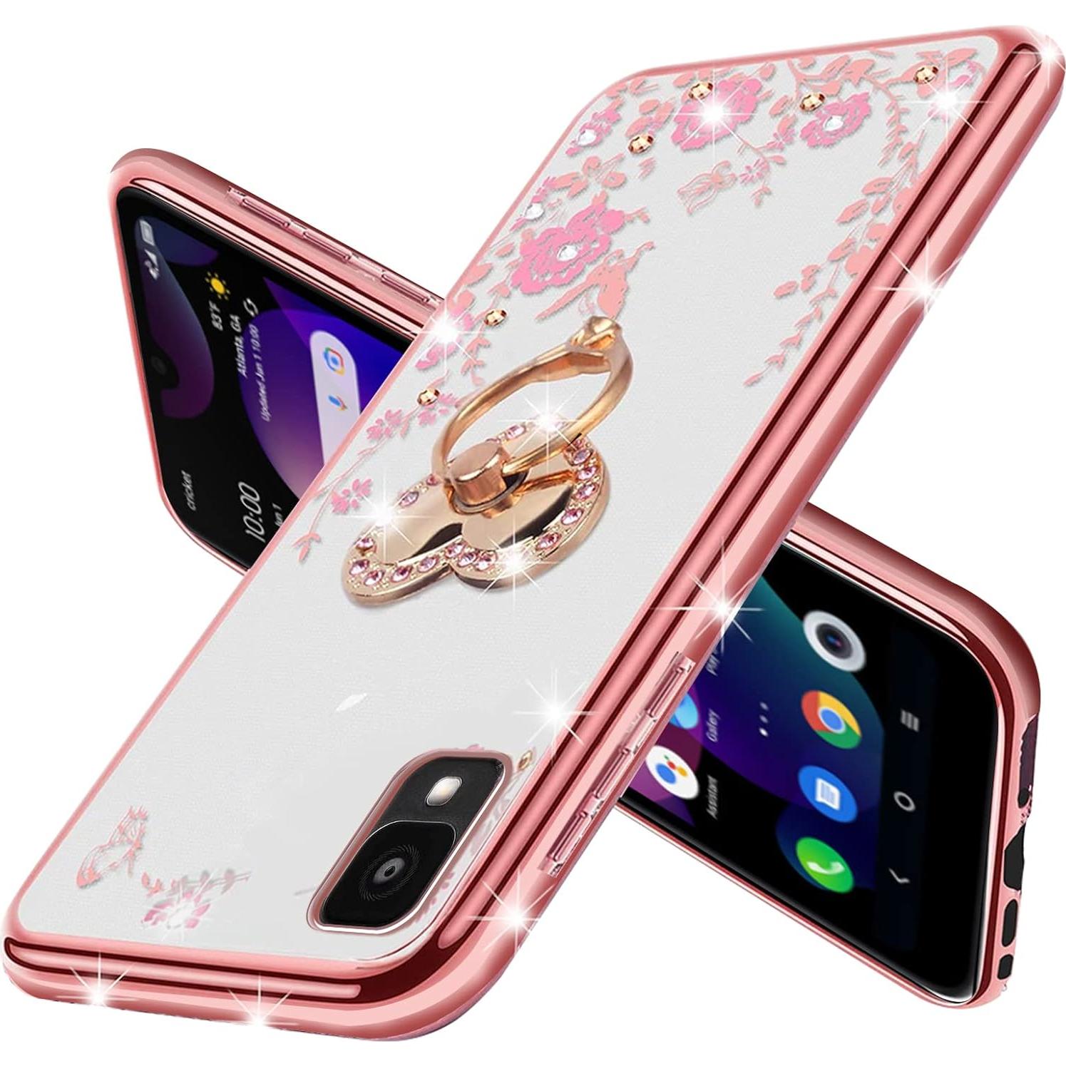 Funda KuDiNi Oro Rosa para Alcatel TCL 30 Z T602DL con Soporte