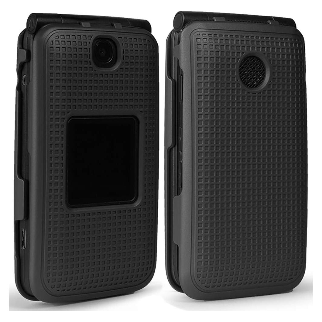Funda Dura Protectora Nakedcellphone para Alcatel Go Flip V - Textura Negra