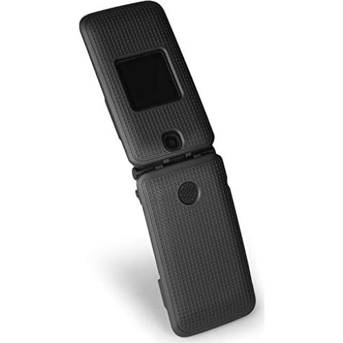 Funda Dura Protectora Nakedcellphone para Alcatel Go Flip V - Textura Negra