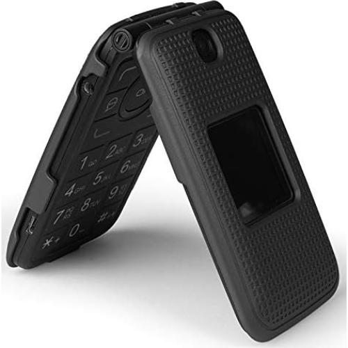 Funda Dura Protectora Nakedcellphone para Alcatel Go Flip V - Textura Negra