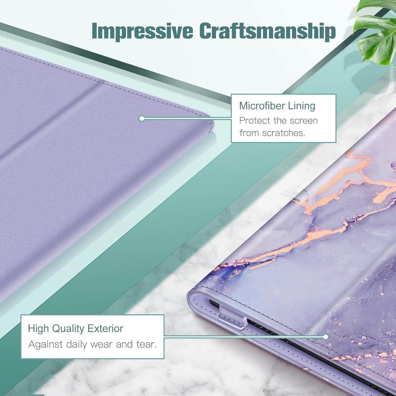 Funda Folio Fintie para Alcatel Joy Tab 2 y TCL Tab 8.0 - Cuero PU Lila