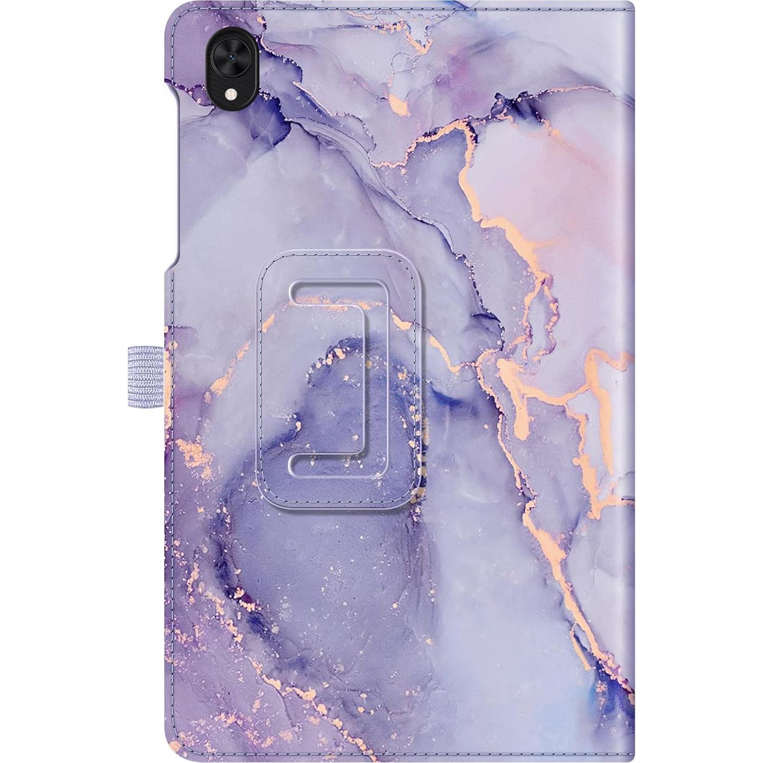 Funda Folio Fintie para Alcatel Joy Tab 2 y TCL Tab 8.0 - Cuero PU Lila