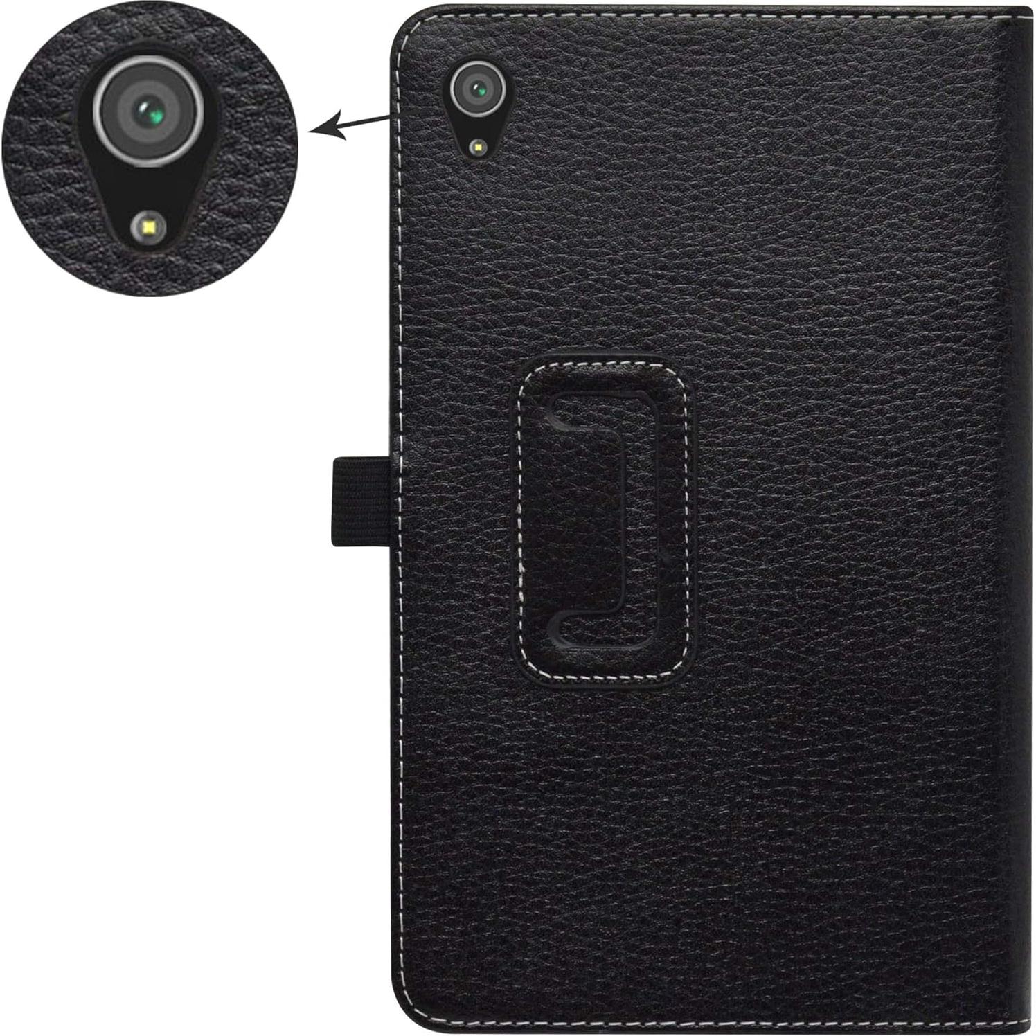Funda de Cuero PU Bige Case para Tableta Alcatel TCL Tab 8 8"